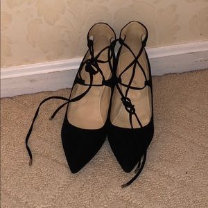 NEVER WORN Marc Fisher black wedged heels